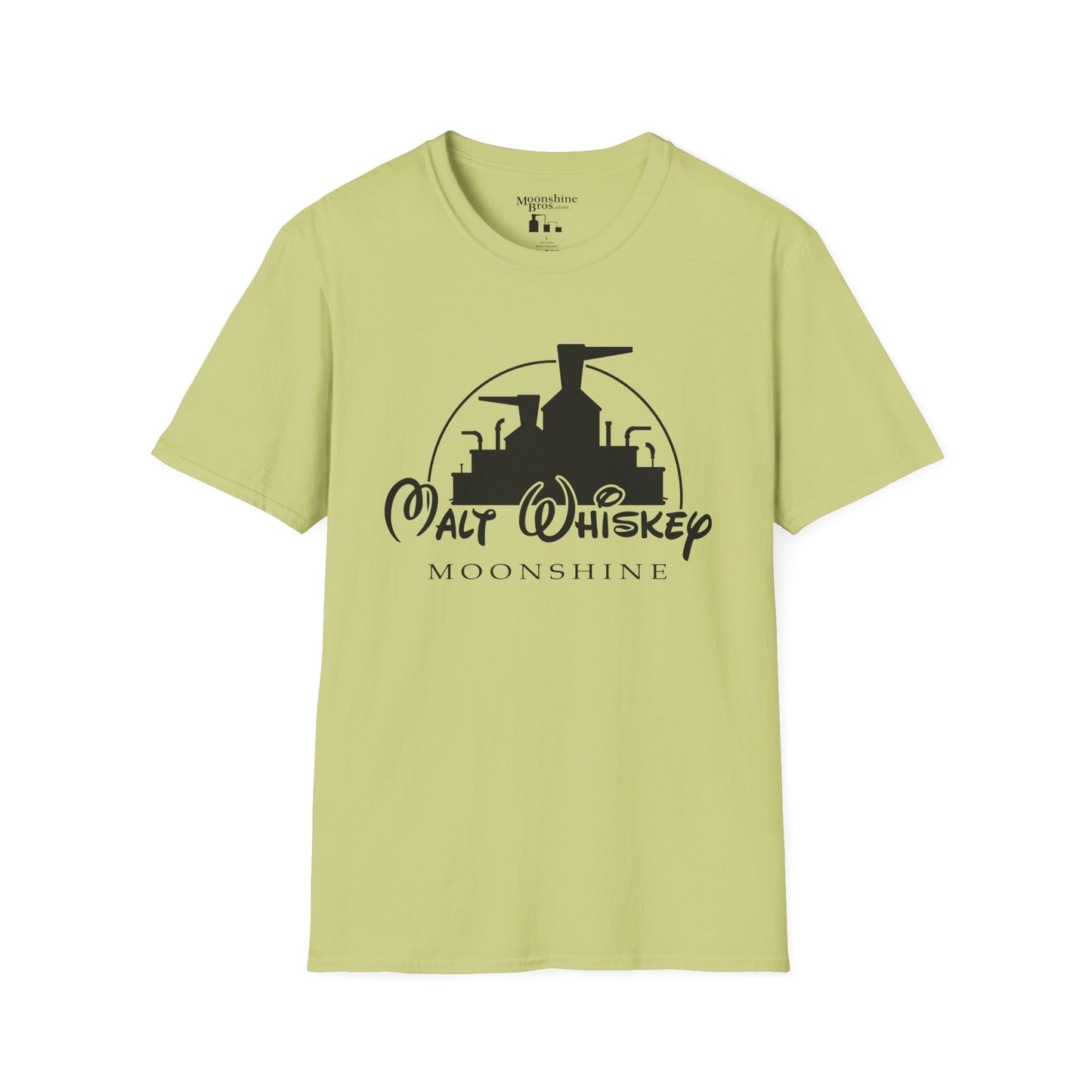 Malt Whiskey Moonshine Parody Logo Shirt