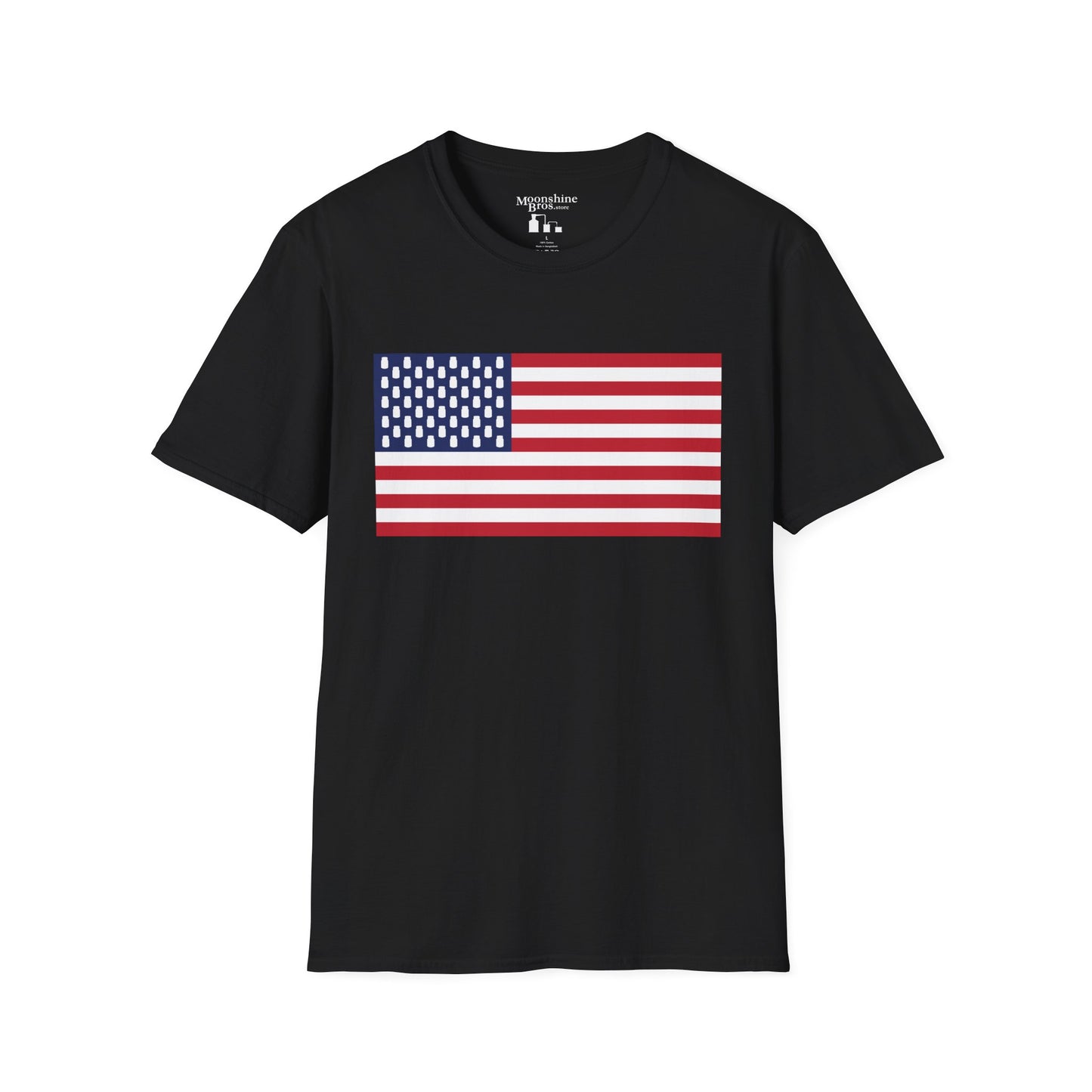 Mason Jar American Flag "Jars & Stripes" Shirt