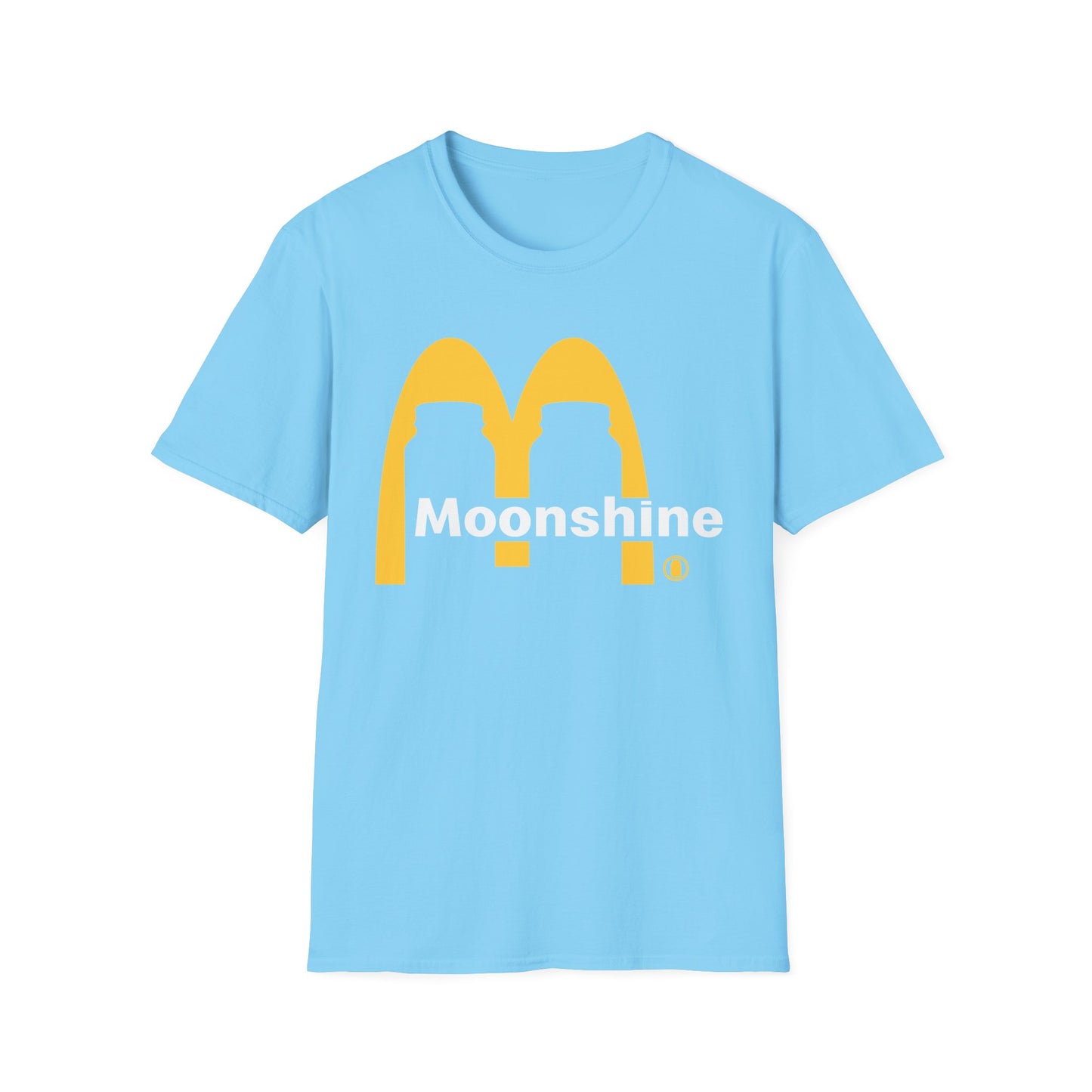 Fast Food Moonshine Mason Jars Parody Softstyle Tee T-Shirt