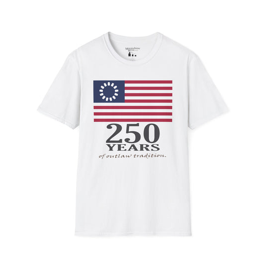 250 Years of Outlaw Tradition Mason Jar Flag Shirt
