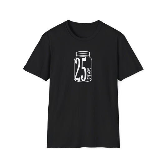 Moonshiners & Bootleggers 25%er Mason Jar Softstyle Tee T-Shirt