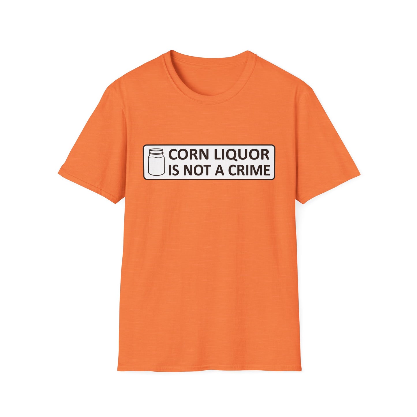 Corn Liquor Is Not A Crime Parody Moonshine & Home Distilling Softstyle Tee T-Shirt