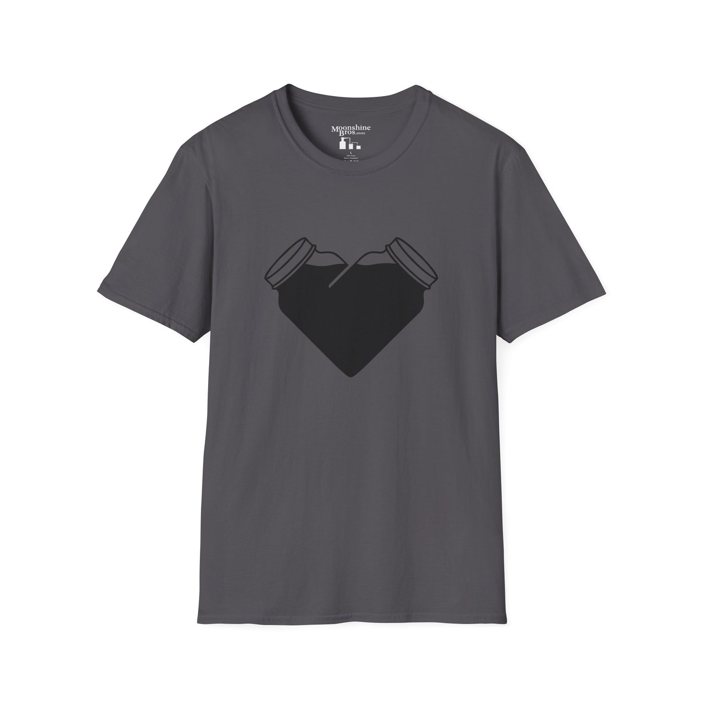 Mason Jar Heart Moonshine Love Shirt