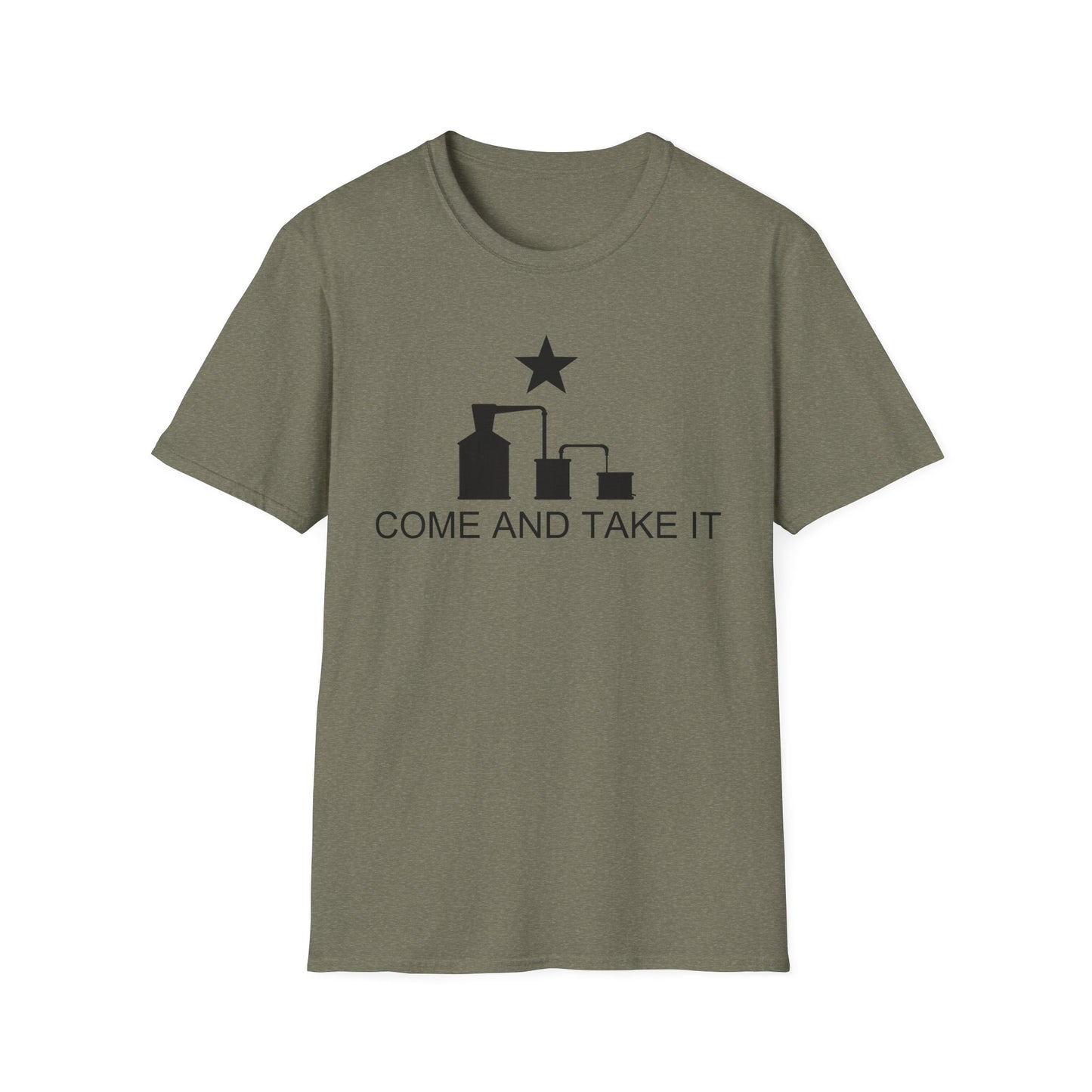Come And Take It Moonshine Still Parody Softstyle Tee T-Shirt