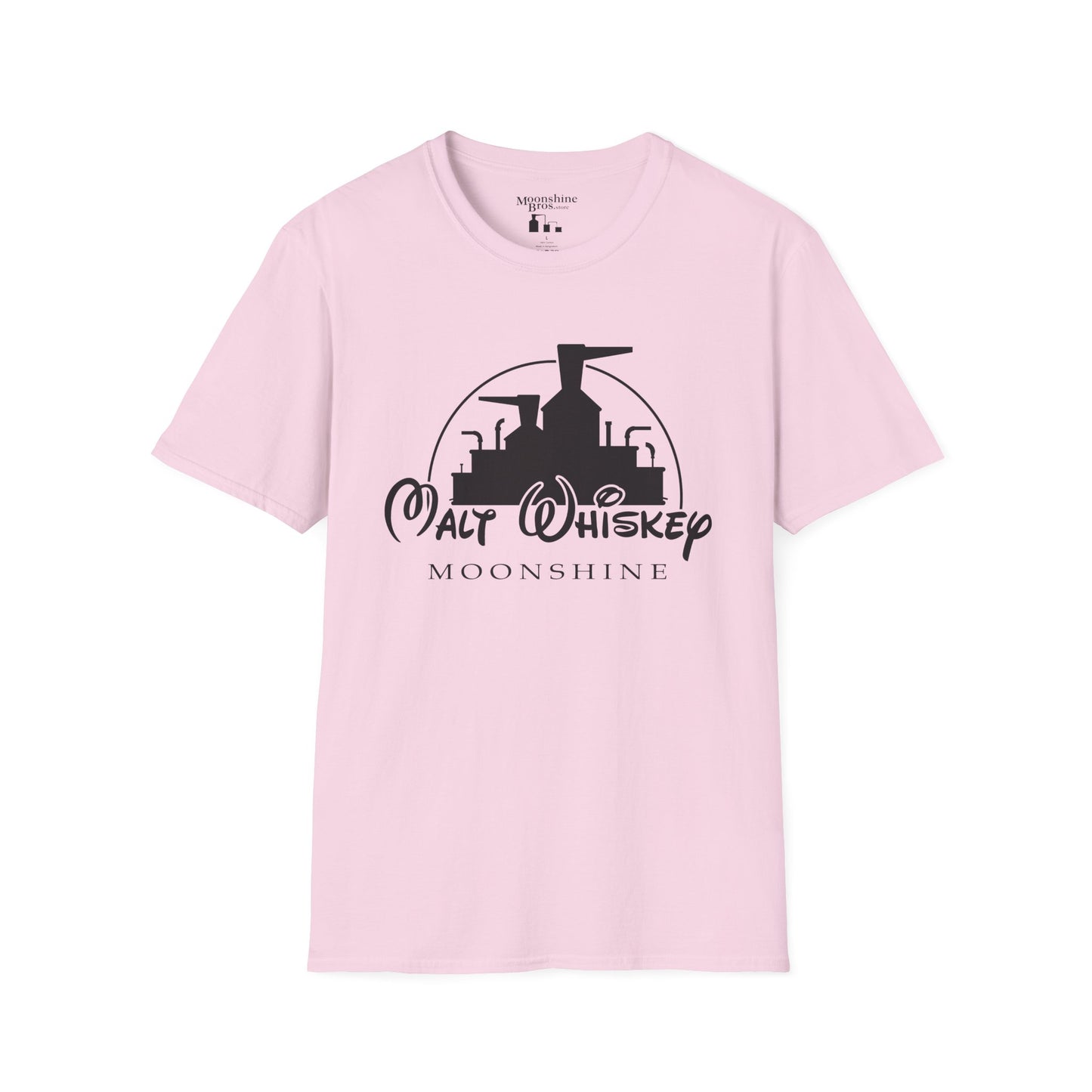 Malt Whiskey Moonshine Parody Logo Shirt