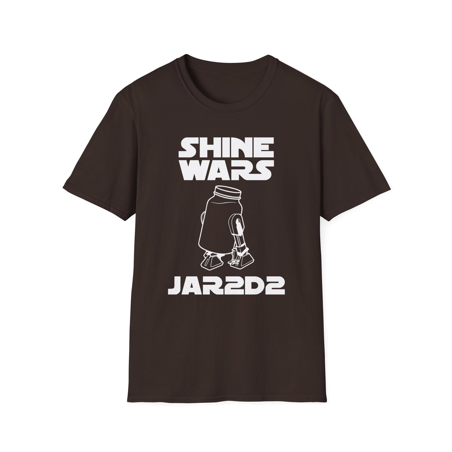 Shine Wars - JAR2D2 Parody Sci-Fi Moonshine & Canning Softstyle Tee T-Shirt
