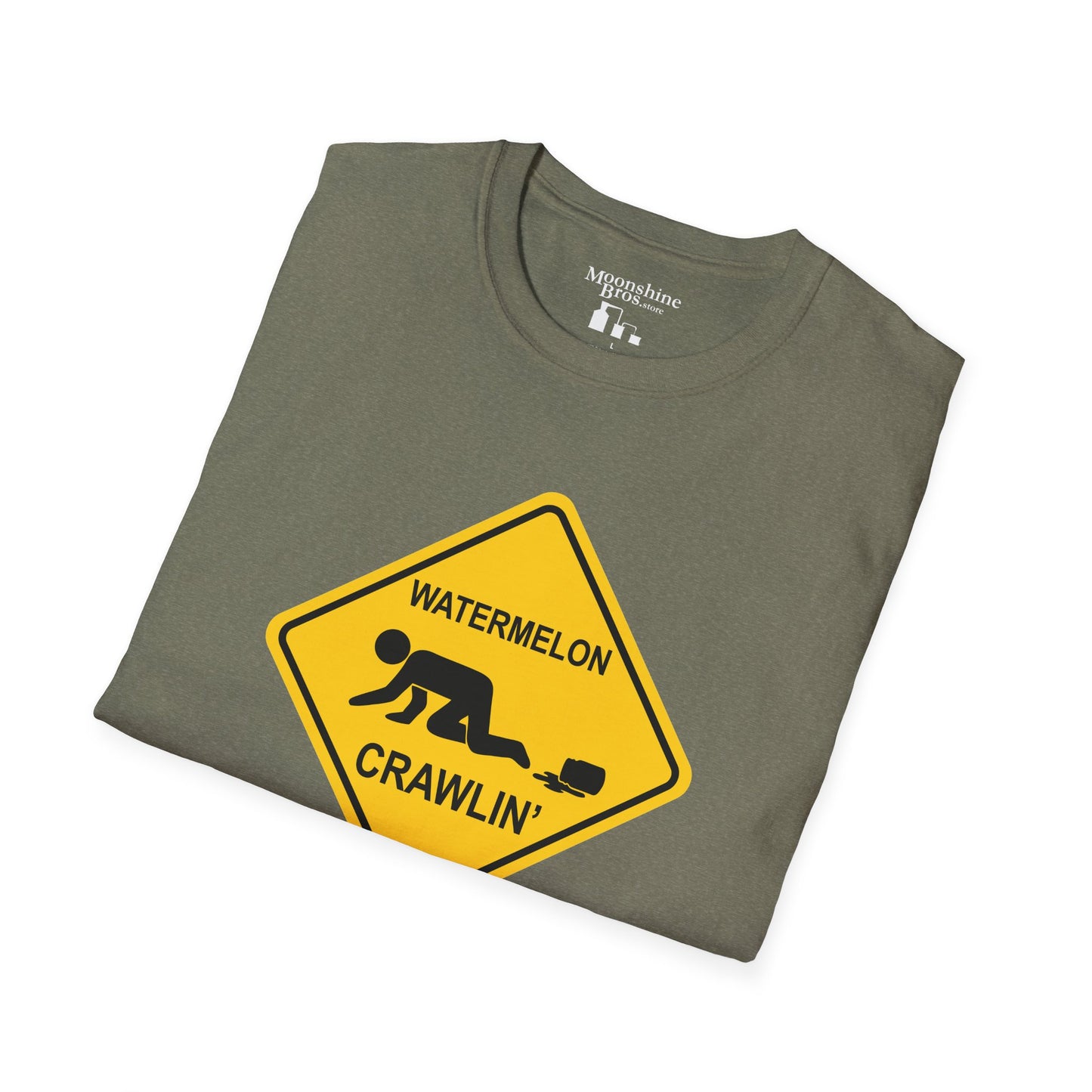 Watermelon Crawlin' Warning Sign Style Shirt
