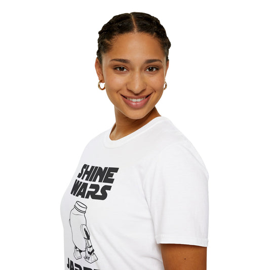Shine Wars - JAR2D2 Parody Sci-Fi Moonshine & Canning Softstyle Tee T-Shirt