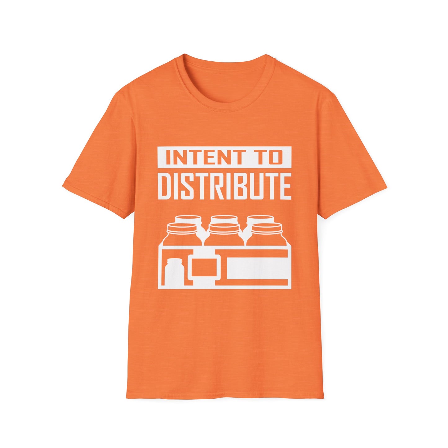 Intent To Distribute Mason Jar Case Moonshine & Canning Softstyle Tee T-Shirt