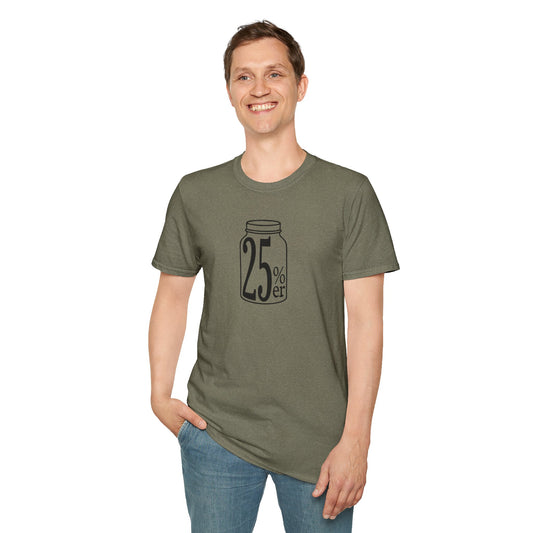 Moonshiners & Bootleggers 25%er Mason Jar Softstyle Tee T-Shirt