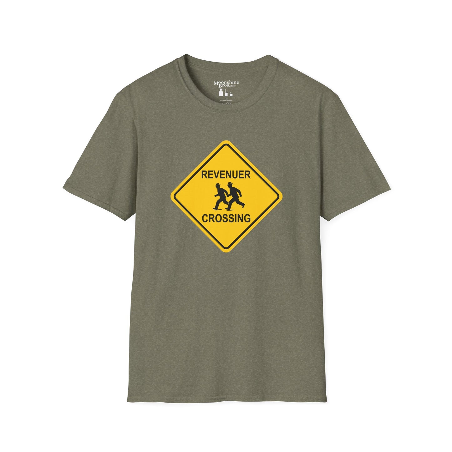 Revenuer Crossing Warning Sign Style Shirt