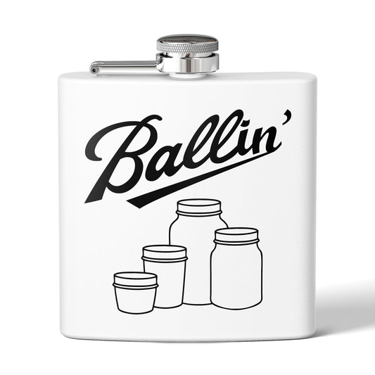 Multiple Mason Jars Moonshine & Canning 6oz Stainless Steel Flask - Multiple Colors!