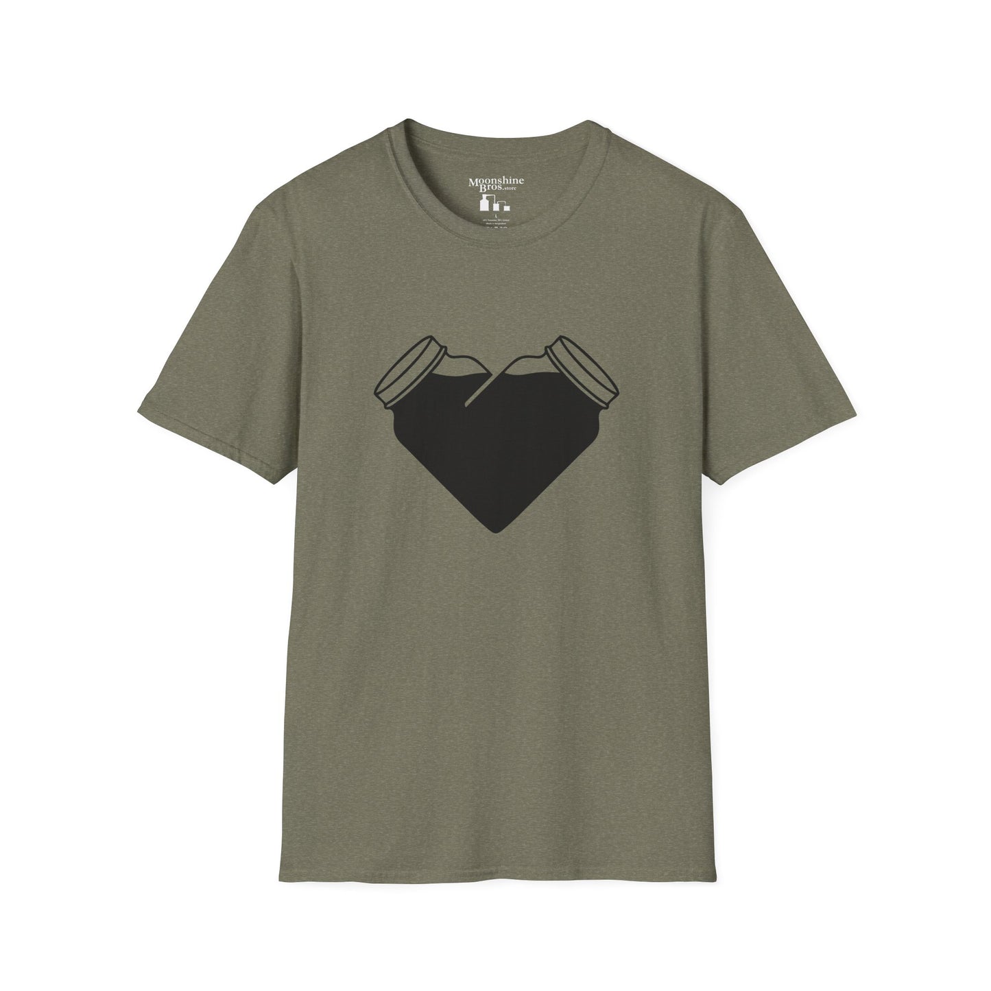 Mason Jar Heart Moonshine Love Shirt
