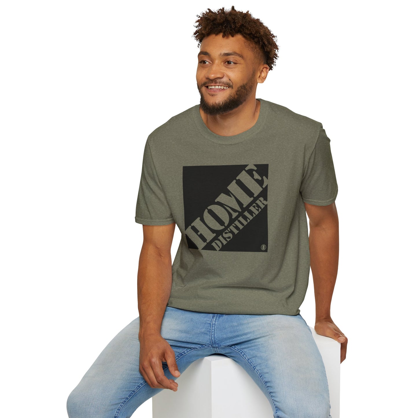 Home Distiller Parody Hardware Store Moonshine & Distilling Softstyle Tee T-Shirt