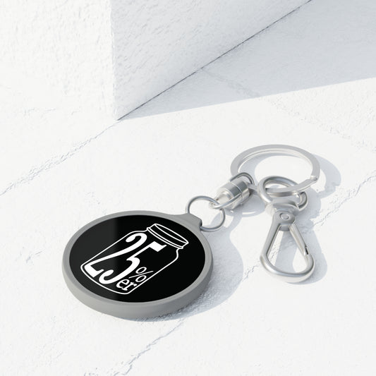 Moonshiners & Bootleggers 25%er Mason Jar Keychain w/ Keyring