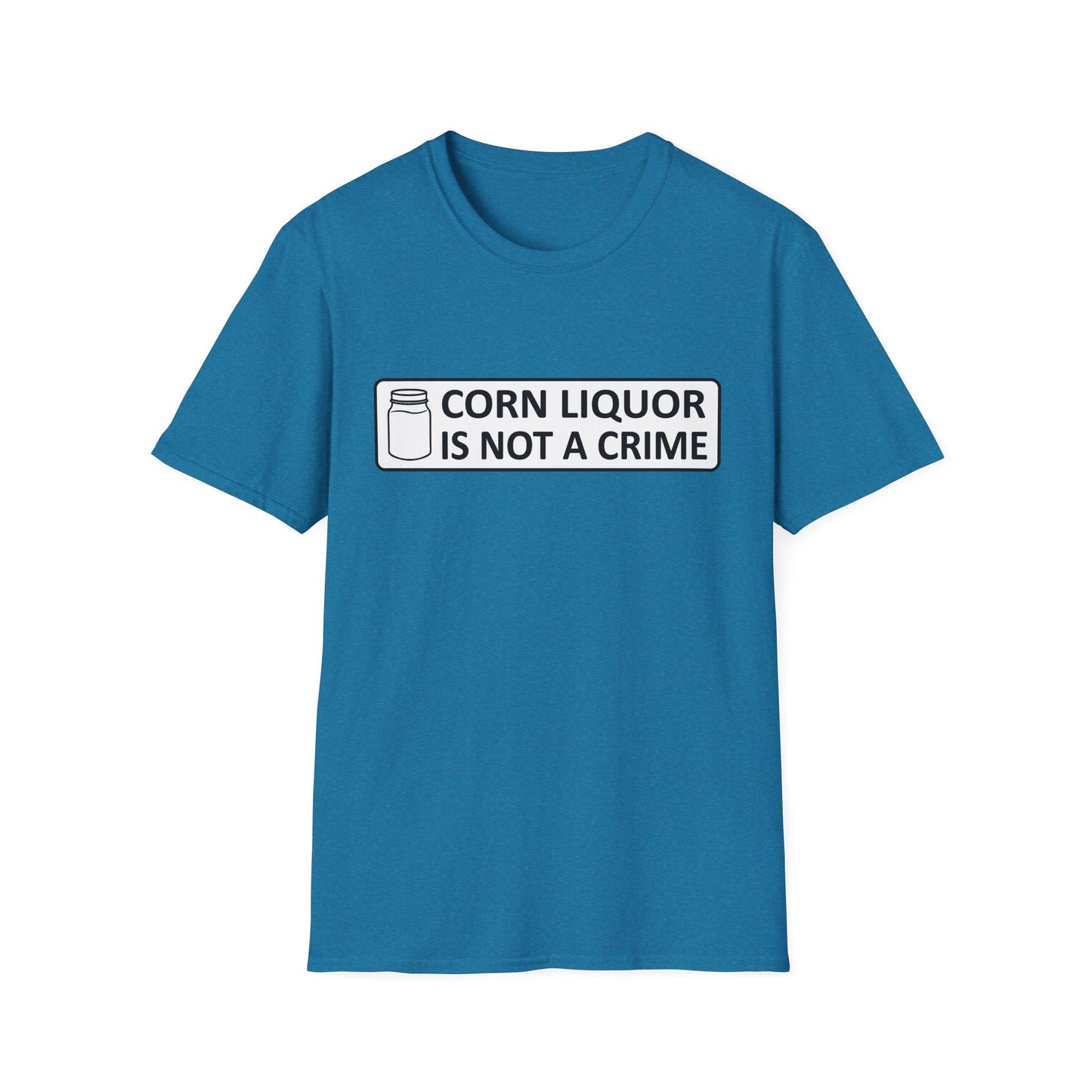 Corn Liquor Is Not A Crime Parody Moonshine & Home Distilling Softstyle Tee T-Shirt