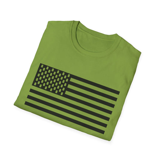 Mason Jar Tactical American Flag "Jars & Stripes" Softstyle Tee T-Shirt