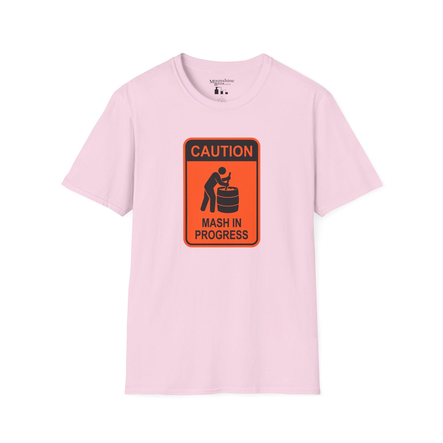 Caution Mash In Progress Construction Sign Style Shirt