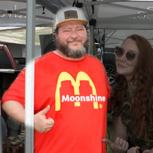 Fast Food Moonshine Mason Jars Parody Softstyle Tee T-Shirt