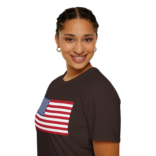 Mason Jar American Flag "Jars & Stripes" Softstyle Tee T-Shirt