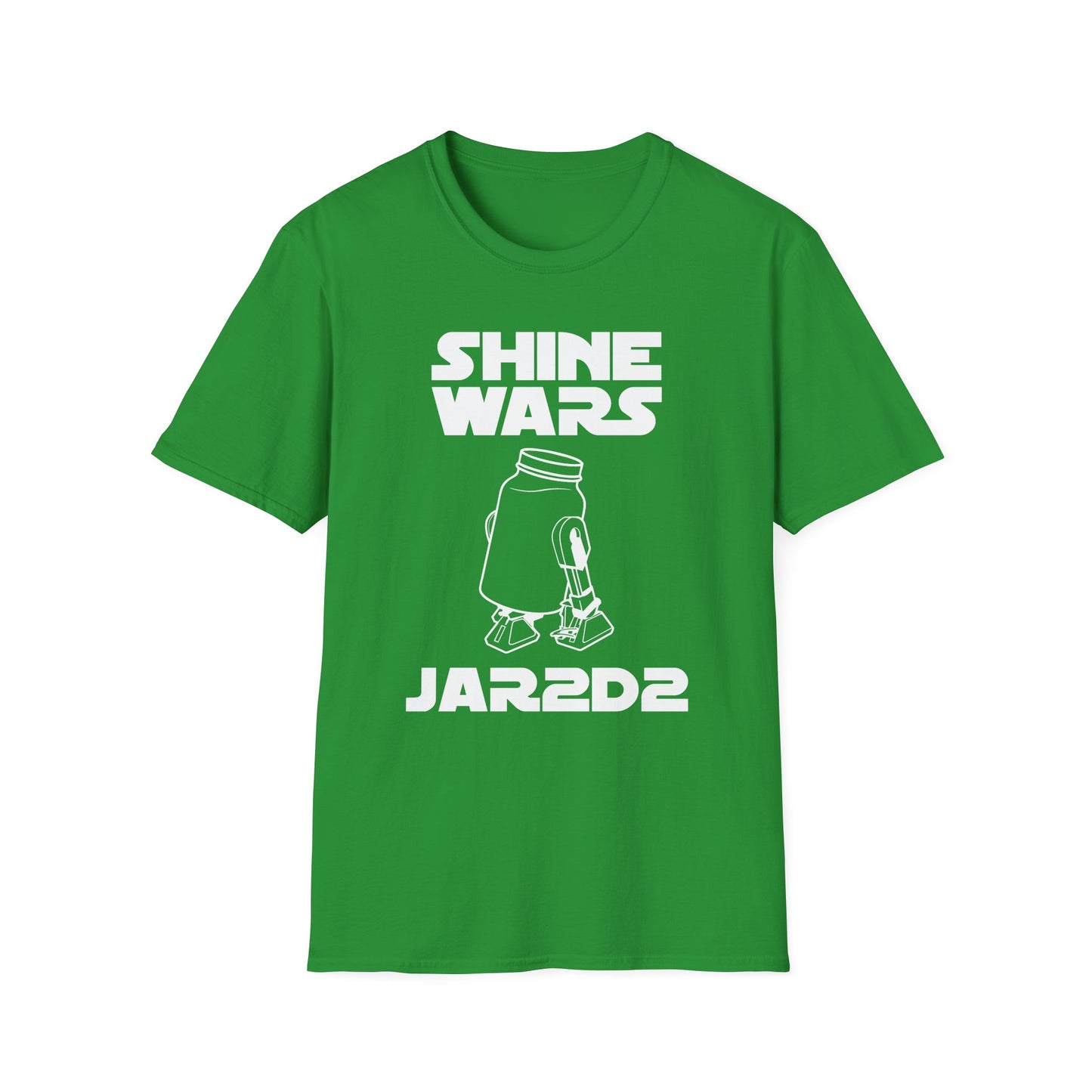 Shine Wars - JAR2D2 Parody Sci-Fi Moonshine & Canning Softstyle Tee T-Shirt
