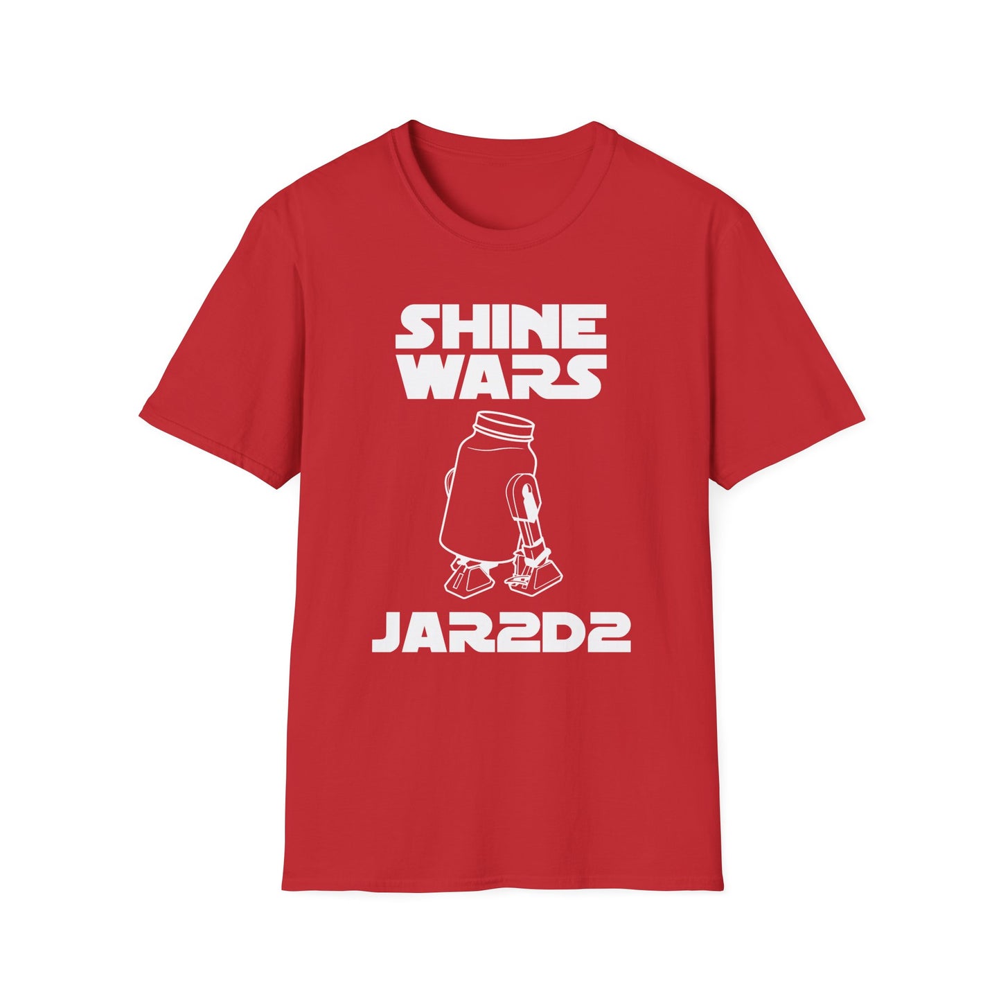 Shine Wars - JAR2D2 Parody Sci-Fi Moonshine & Canning Softstyle Tee T-Shirt