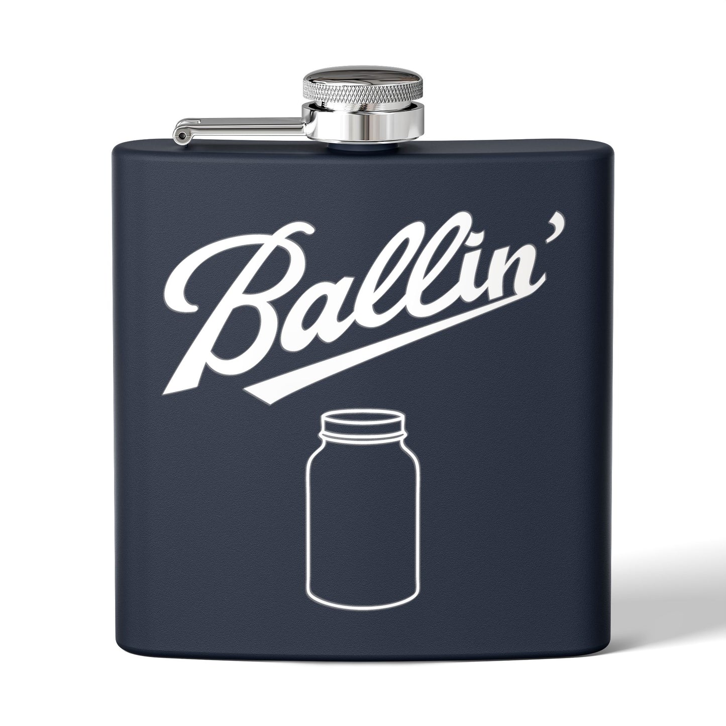 Solo Mason Jar Moonshine & Canning 6oz Stainless Steel Flask - Multiple Colors!