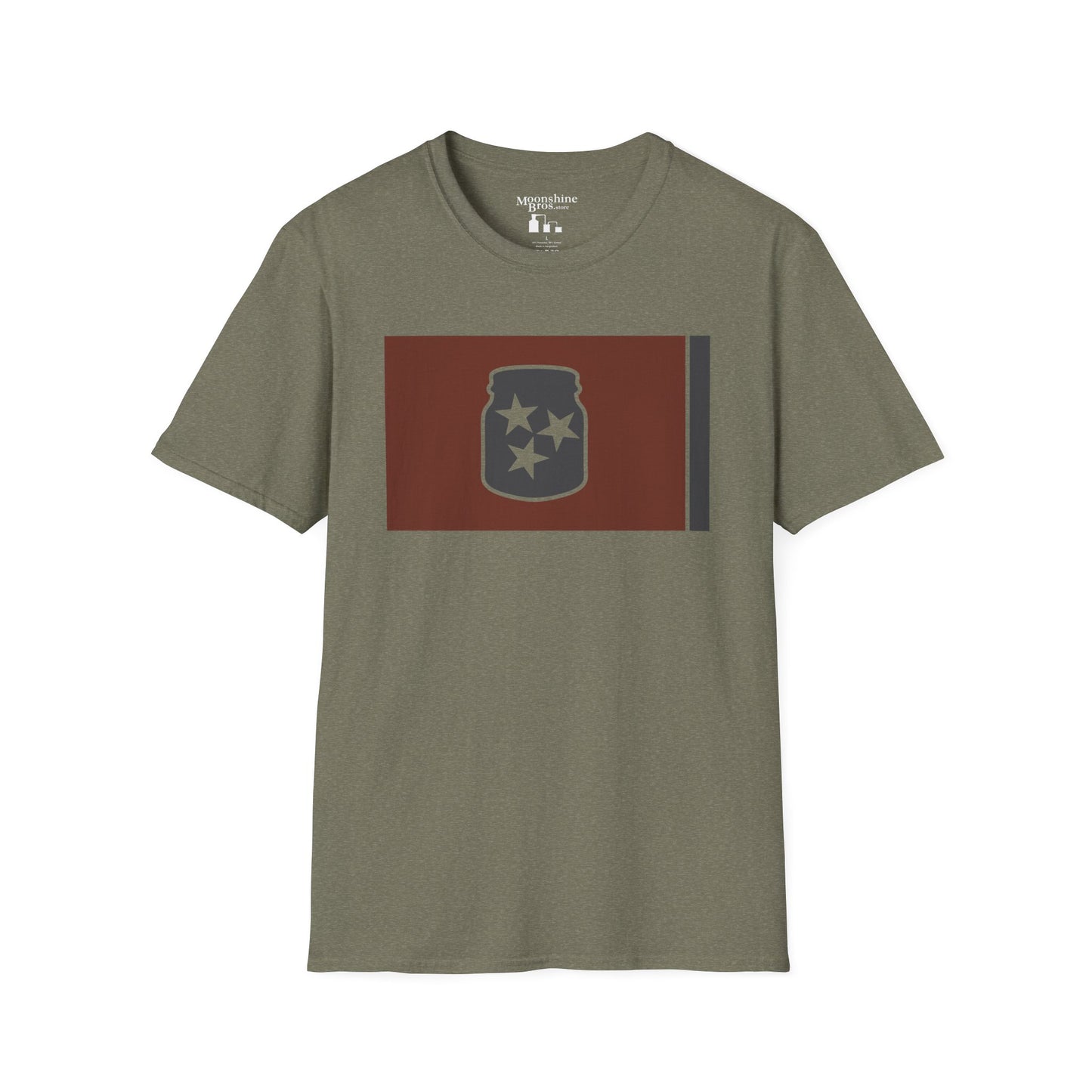 Tennessee Mason Jar Flag Shirt - Low-Vis Cut
