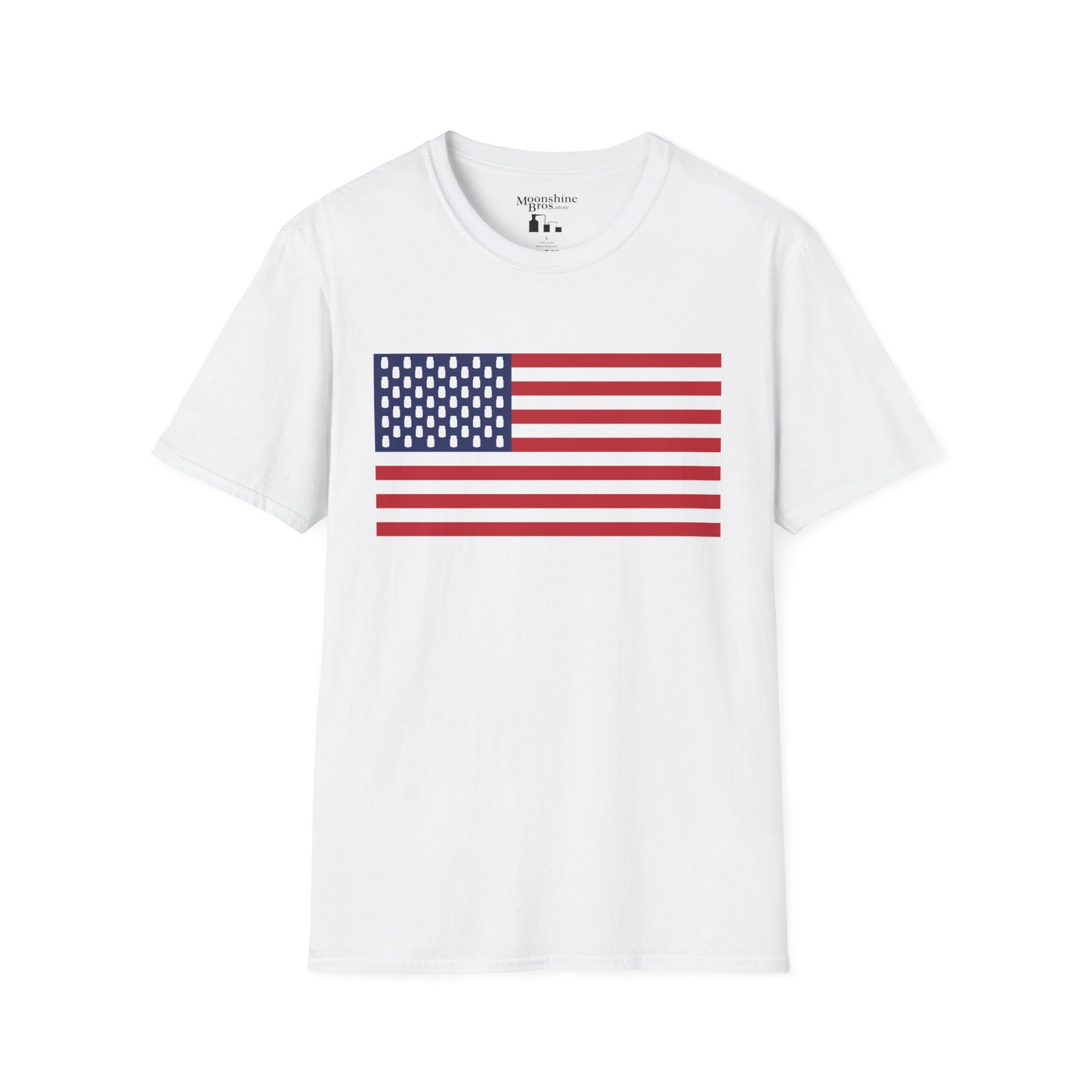 Mason Jar American Flag "Jars & Stripes" Shirt
