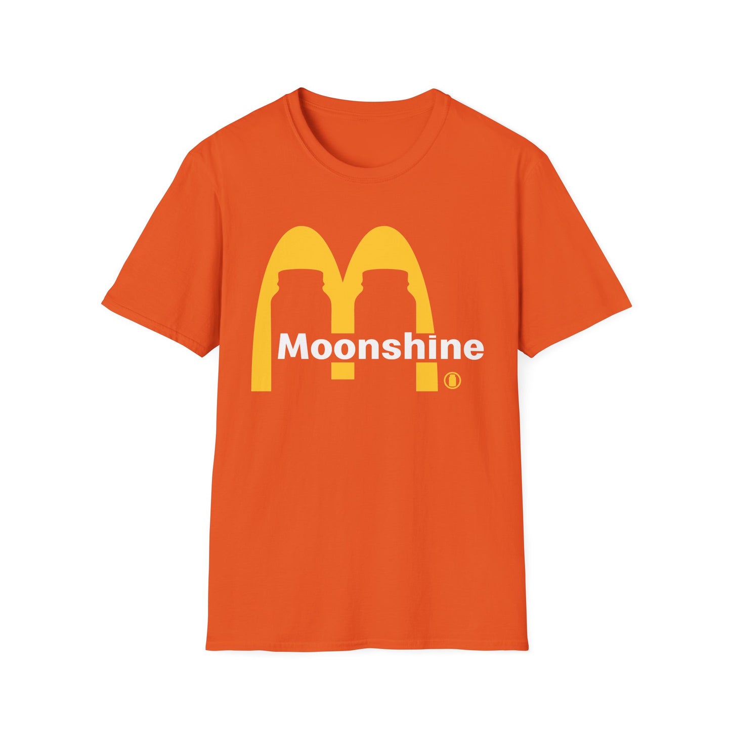 Fast Food Moonshine Mason Jars Parody Softstyle Tee T-Shirt