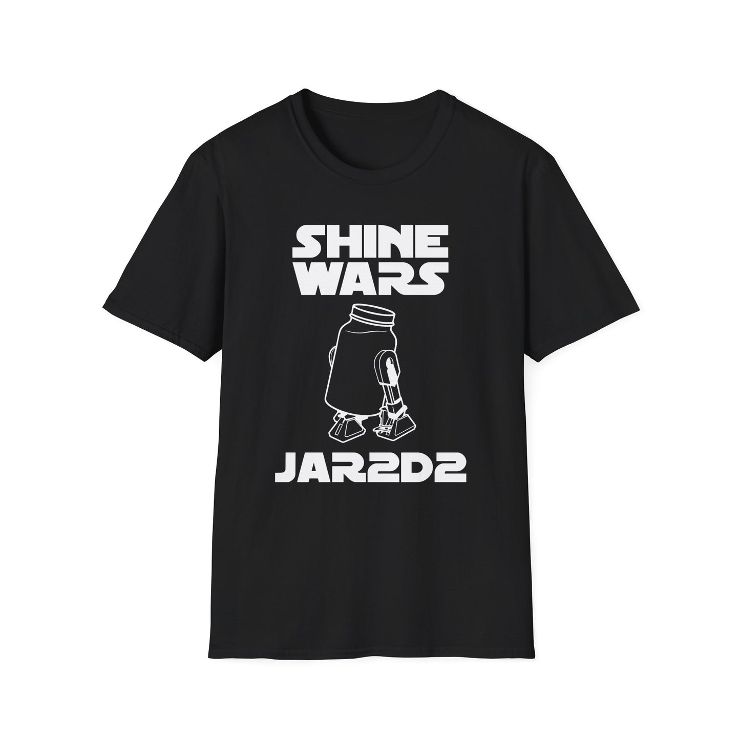 Shine Wars - JAR2D2 Parody Sci-Fi Moonshine & Canning Softstyle Tee T-Shirt