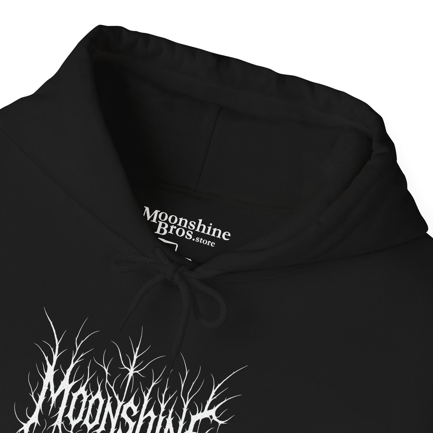 Black Metal Moonshine Logo Hoodie