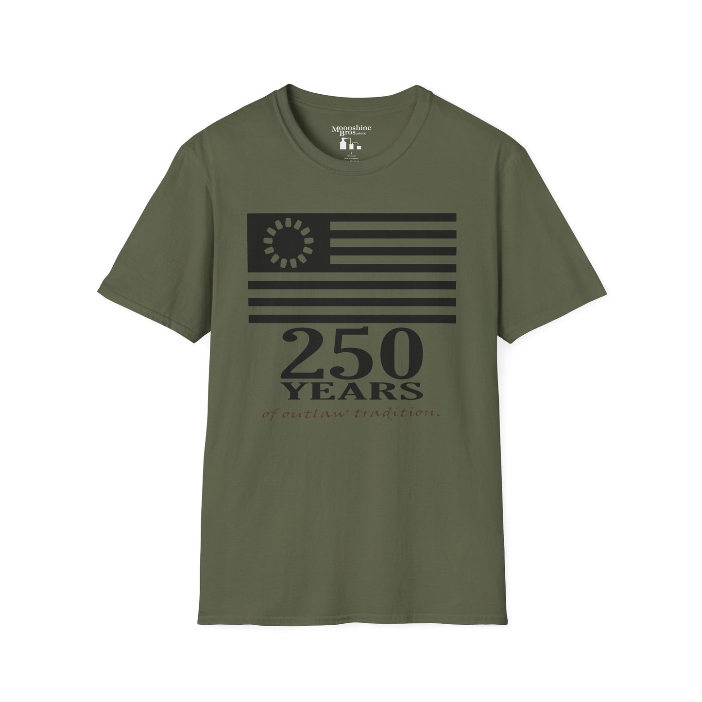 250 Years of Outlaw Tradition Mason Jar Flag Shirt - Low-Vis Cut