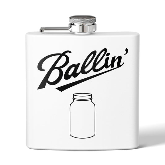 Solo Mason Jar Moonshine & Canning 6oz Stainless Steel Flask - Multiple Colors!
