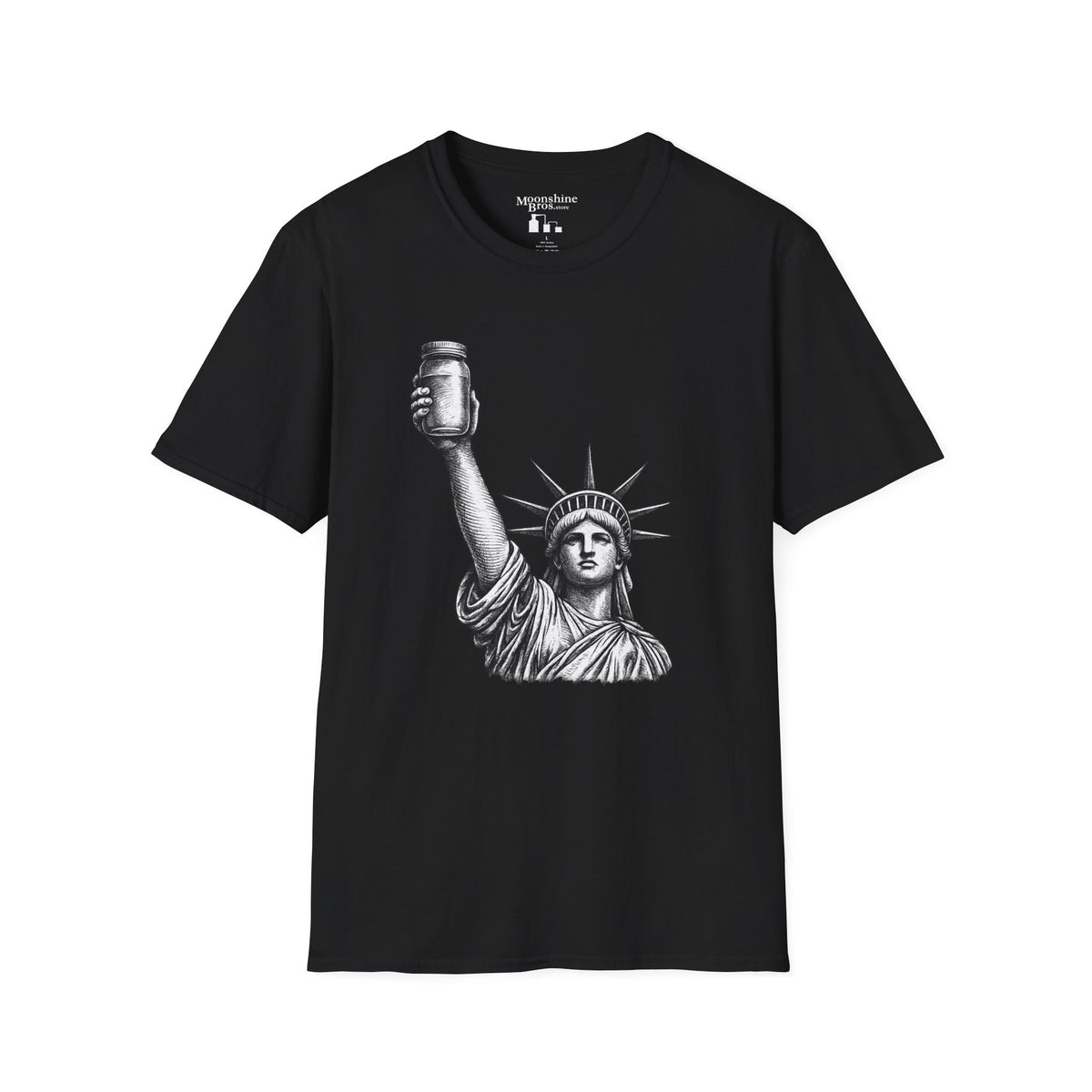 Lady Liberty Holding Mason Jar Shirt