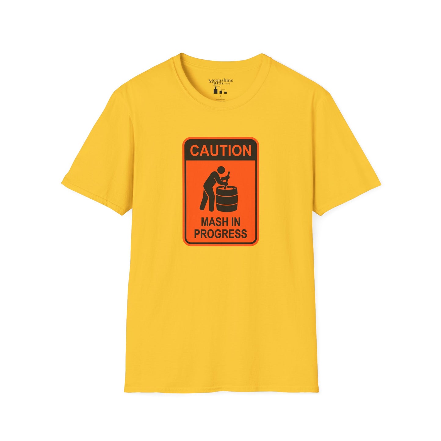 Caution Mash In Progress Construction Sign Style Shirt
