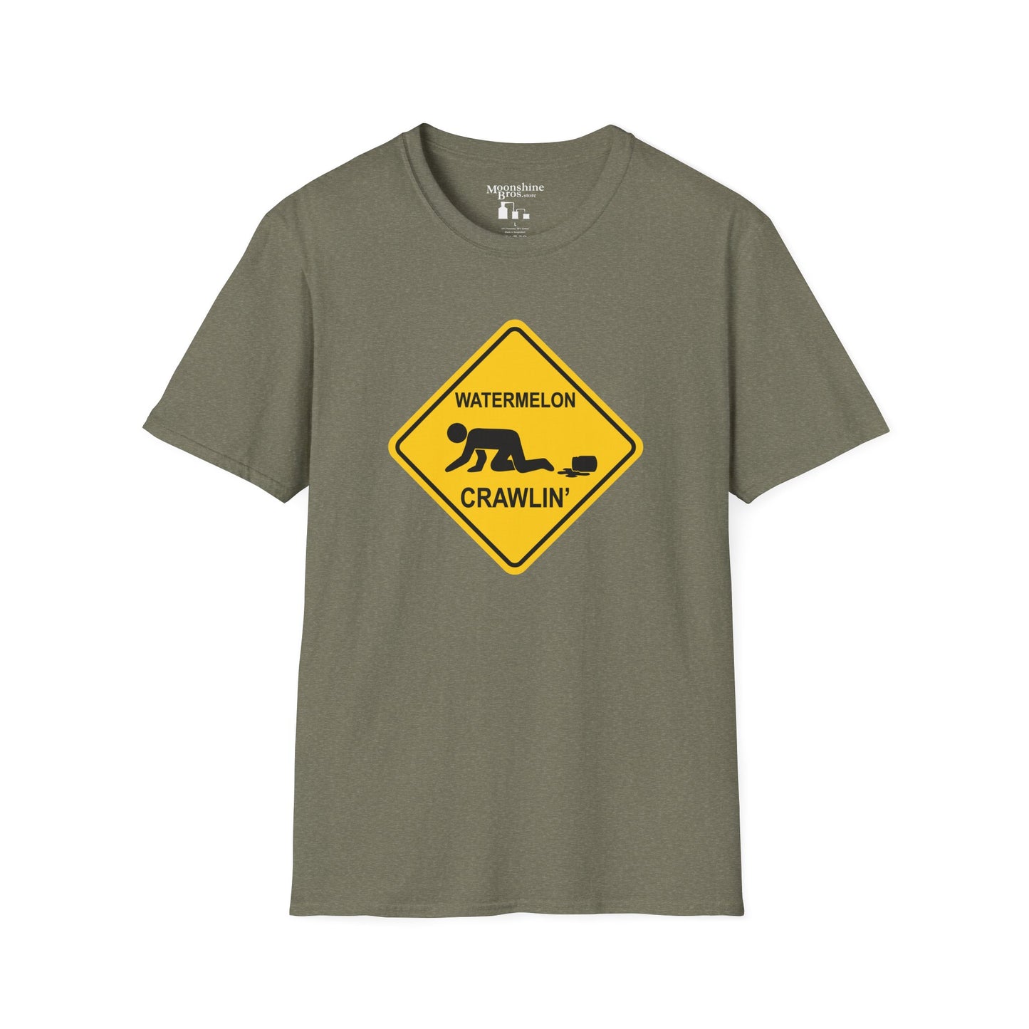 Watermelon Crawlin' Warning Sign Style Shirt