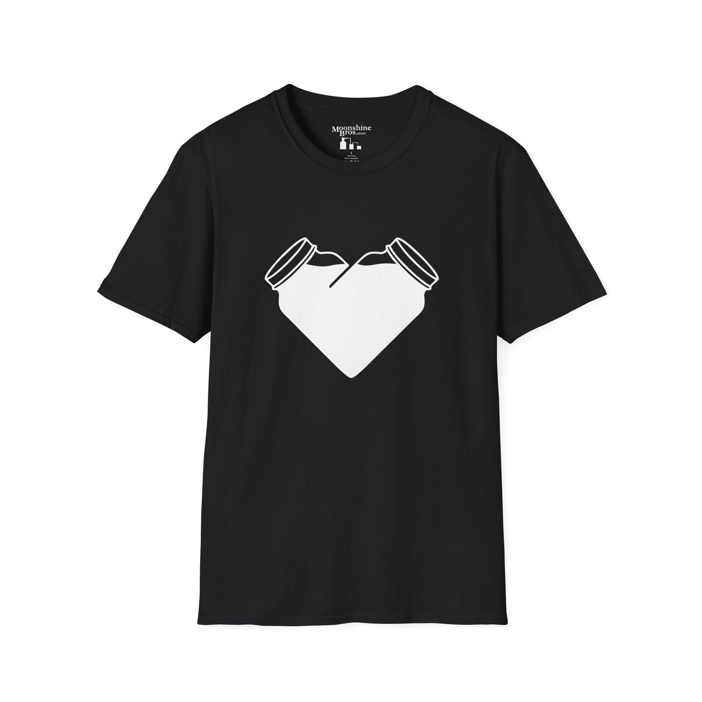 Mason Jar Heart Moonshine Love Shirt