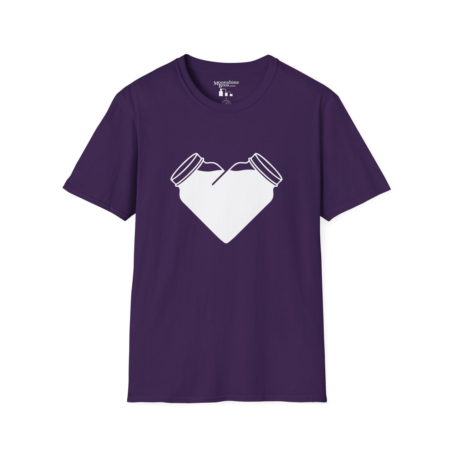 Mason Jar Heart Moonshine Love Shirt