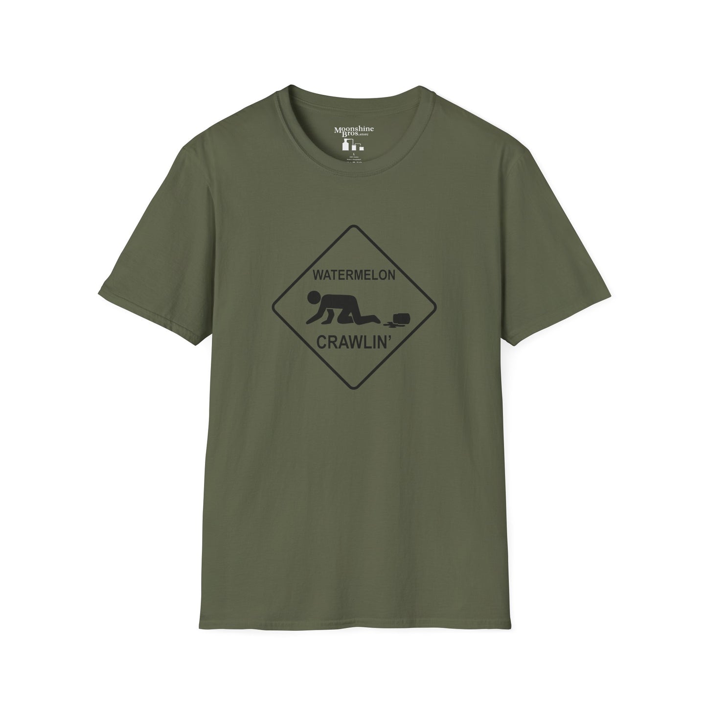 Watermelon Crawlin' Warning Sign Style Shirt