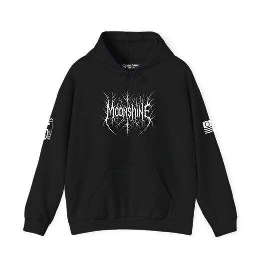 Black Metal Moonshine Logo Hoodie