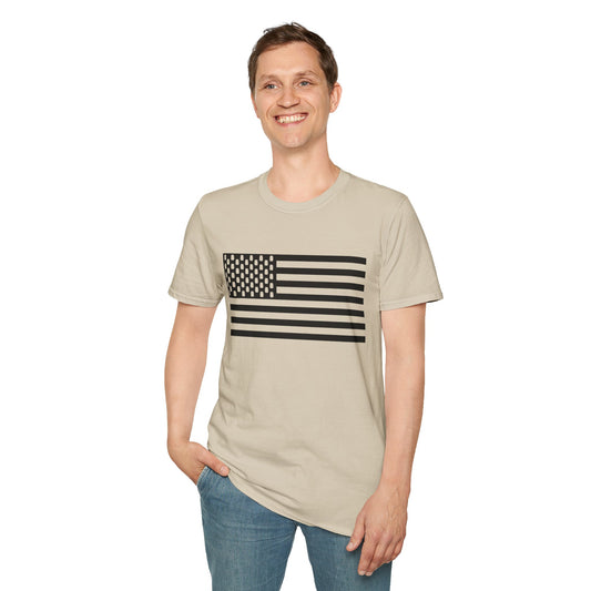Mason Jar Tactical American Flag "Jars & Stripes" Softstyle Tee T-Shirt