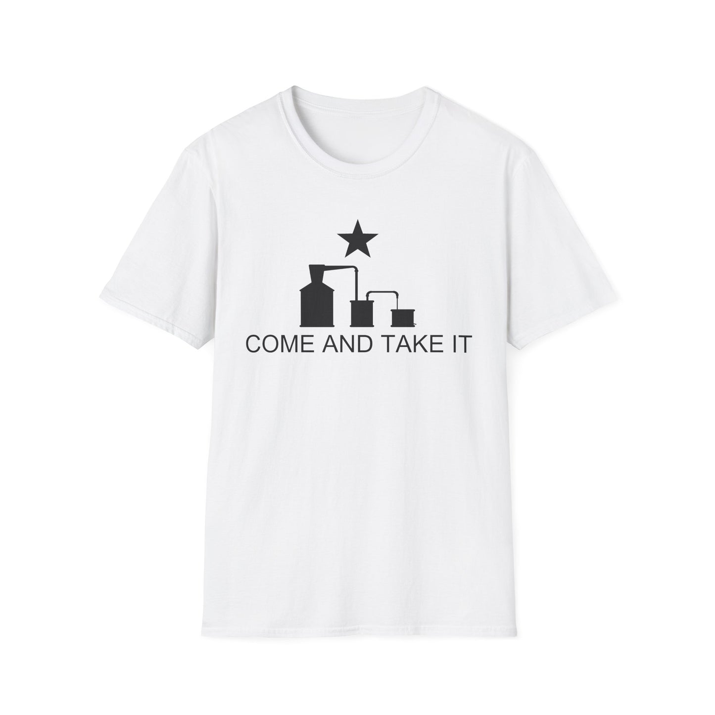 Come And Take It Moonshine Still Parody Softstyle Tee T-Shirt