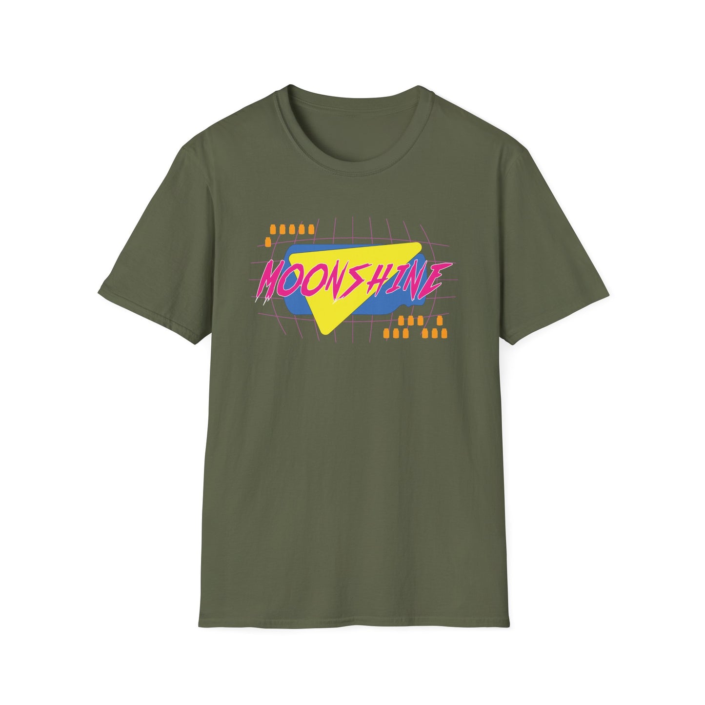 Radical 80's-inspired Totally Gnarly Moonshine Softstyle Tee T-Shirt