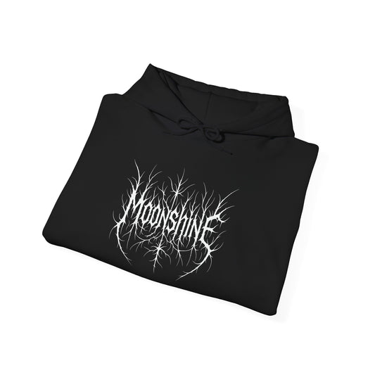 Black Metal Moonshine Logo Hoodie