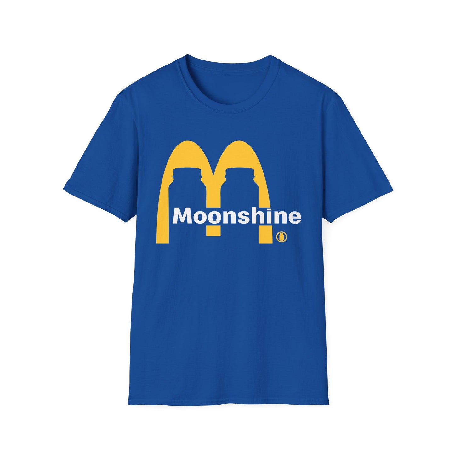 Fast Food Moonshine Mason Jars Parody Softstyle Tee T-Shirt