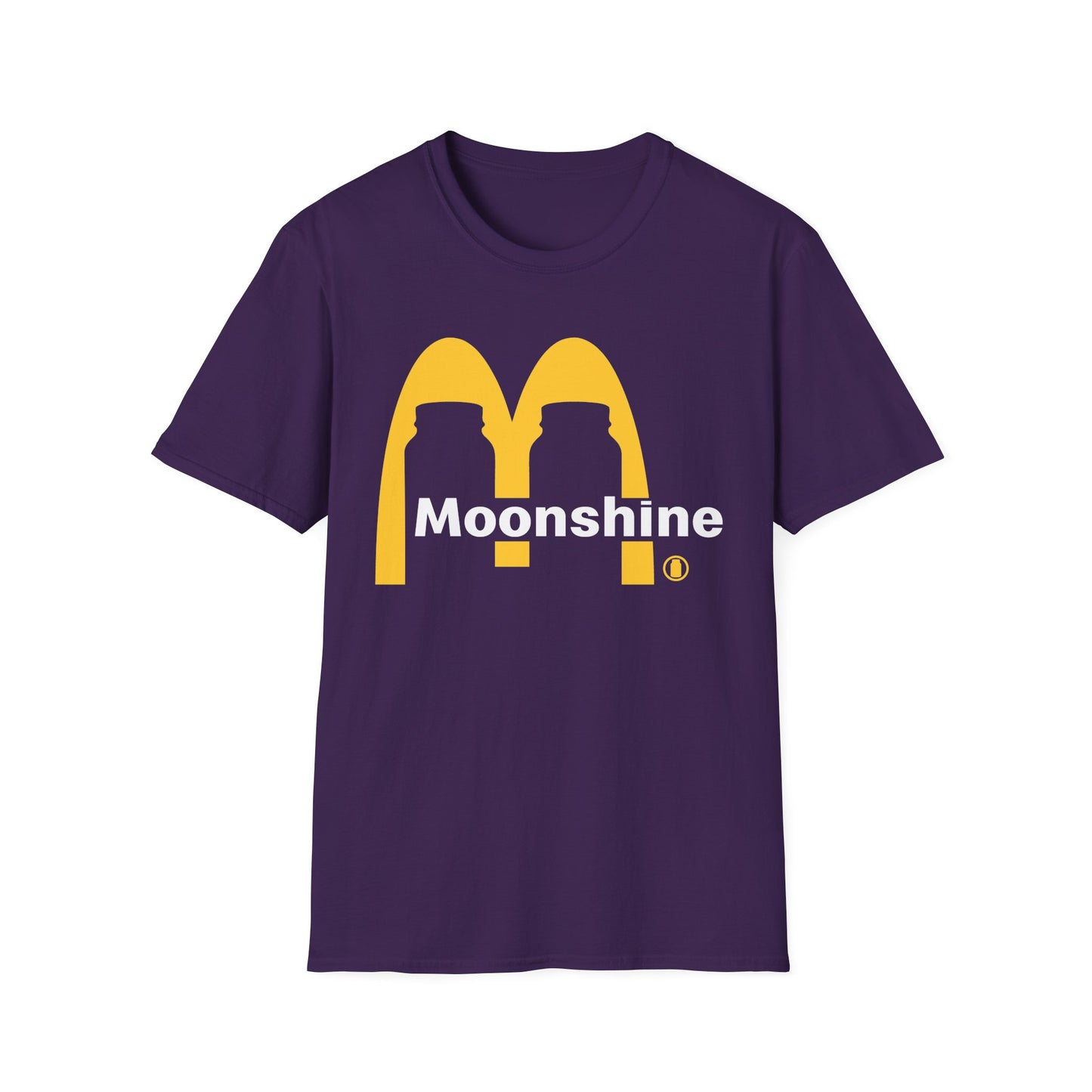 Fast Food Moonshine Mason Jars Parody Softstyle Tee T-Shirt