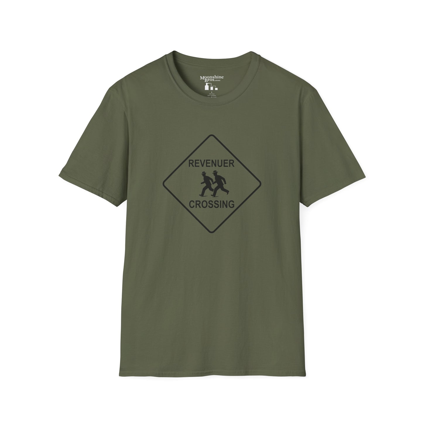Revenuer Crossing Warning Sign Style Shirt